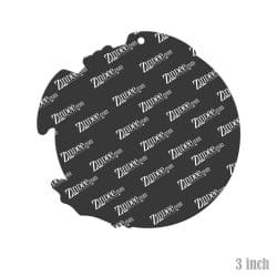 Alternative view of Batty Moon – Acrylic Keychain Blank (3") | Optional Sticker or UV DTF