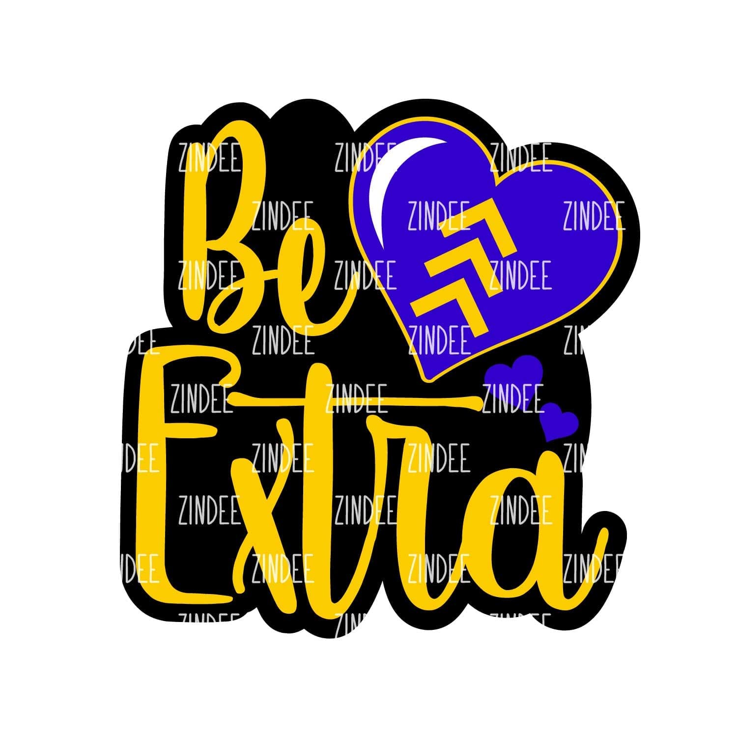 Be Extra – Acrylic Keychain Blank (3") | Optional Sticker or UV DTF