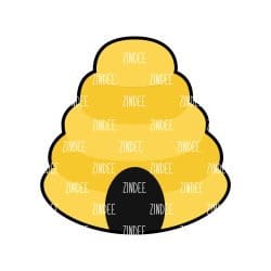 Beehive – Acrylic Badge Reel Blank (2") No Hole | Optional Sticker or UV DTF