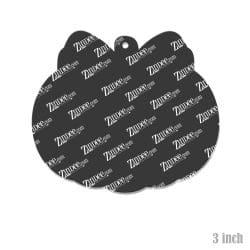 Alternative view of Big Bow Pumpkin – Acrylic Keychain Blank (3") | Optional Sticker or UV DTF