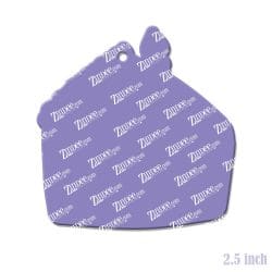 Alternative view of Birthday Cake Slice – Acrylic Keychain Blank (2.5") | Optional Sticker or UV DTF