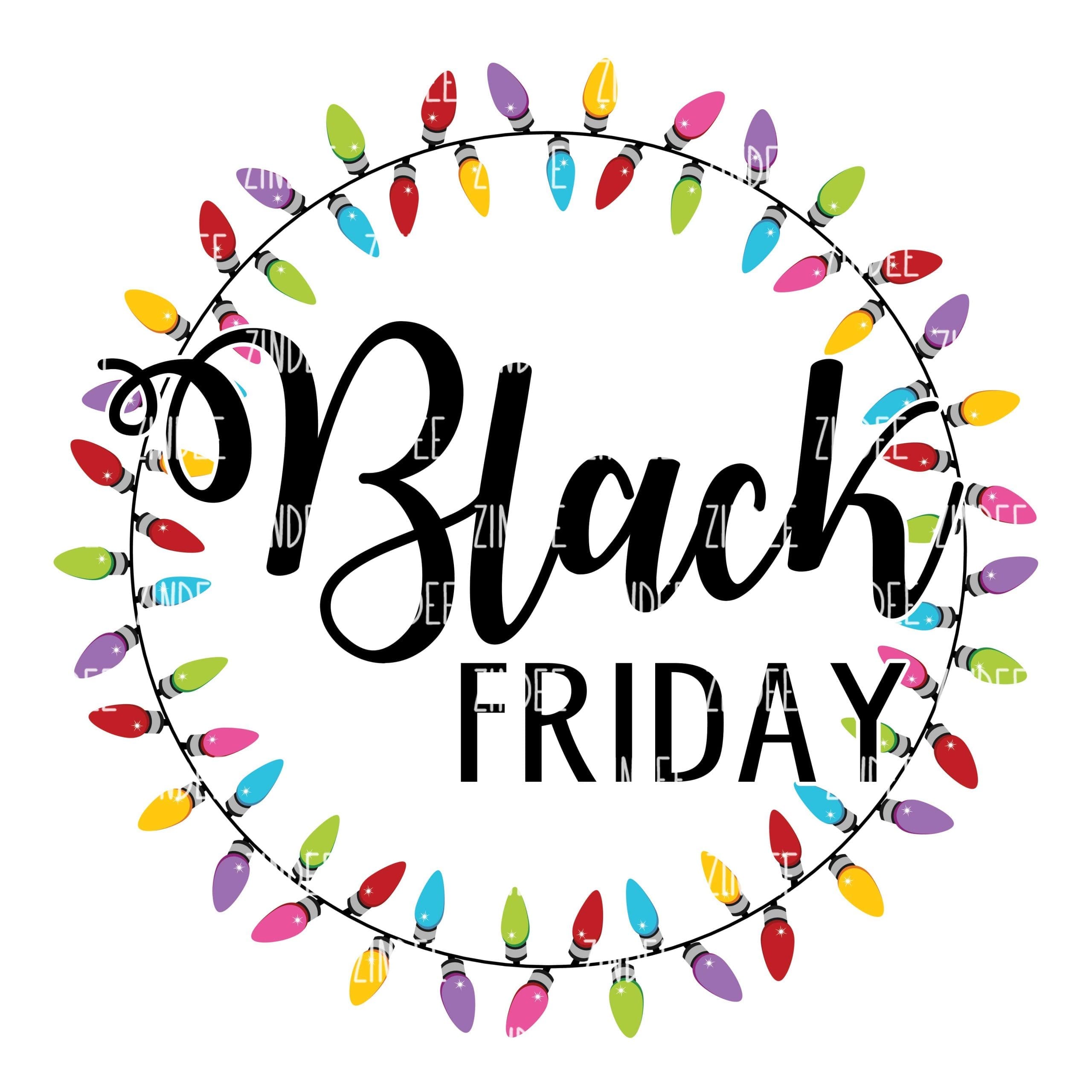 Black Friday Christmas Lights (Sublimation Transfer)