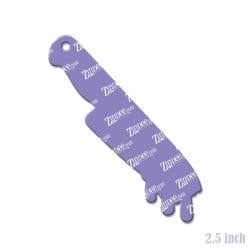 Alternative view of Bloody Knife – Acrylic Keychain Blank (2.5") | Optional Sticker or UV DTF