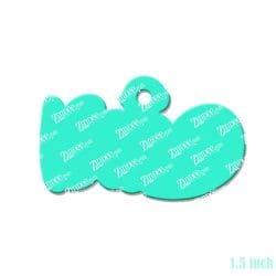 Alternative view of Boo (word) – Mini Acrylic Charm Blank (1.5") | Optional Sticker or UV DTF