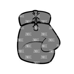 Boxing Glove – Mini Acrylic Charm Blank (1.5") | Optional Sticker or UV DTF