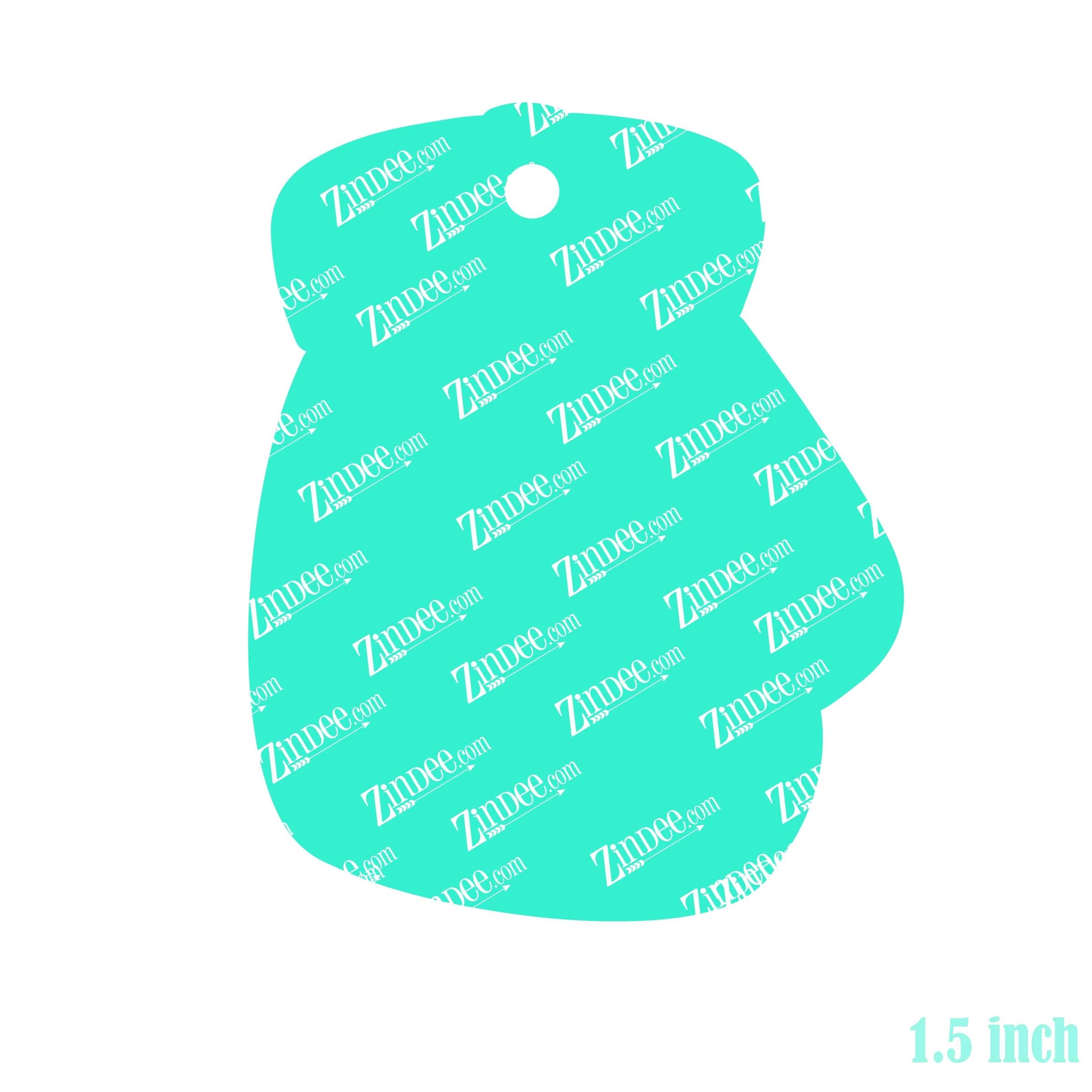 Boxing Glove – Mini Acrylic Charm Blank (1.5") | Optional Sticker or UV DTF - Image 2