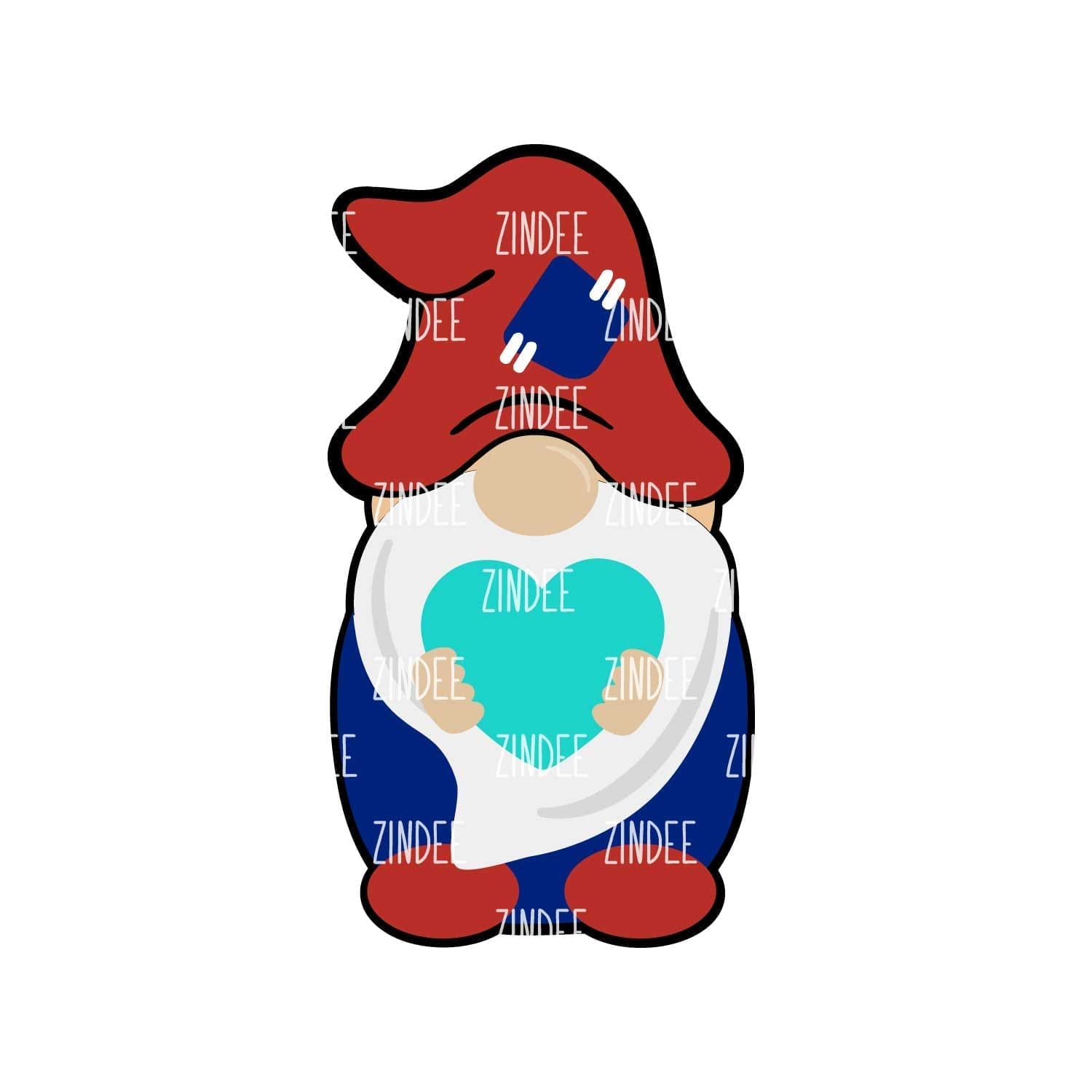 Boy Gnome – Mini Acrylic Charm Blank (1.5") | Optional Sticker or UV DTF