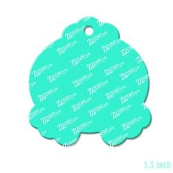 Alternative view of Bunny Butt – Mini Acrylic Charm Blank (1.5") | Optional Sticker or UV DTF