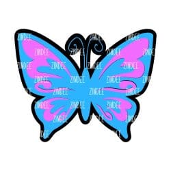 Alternative view of Butterfly acrylic blank (5 inch)