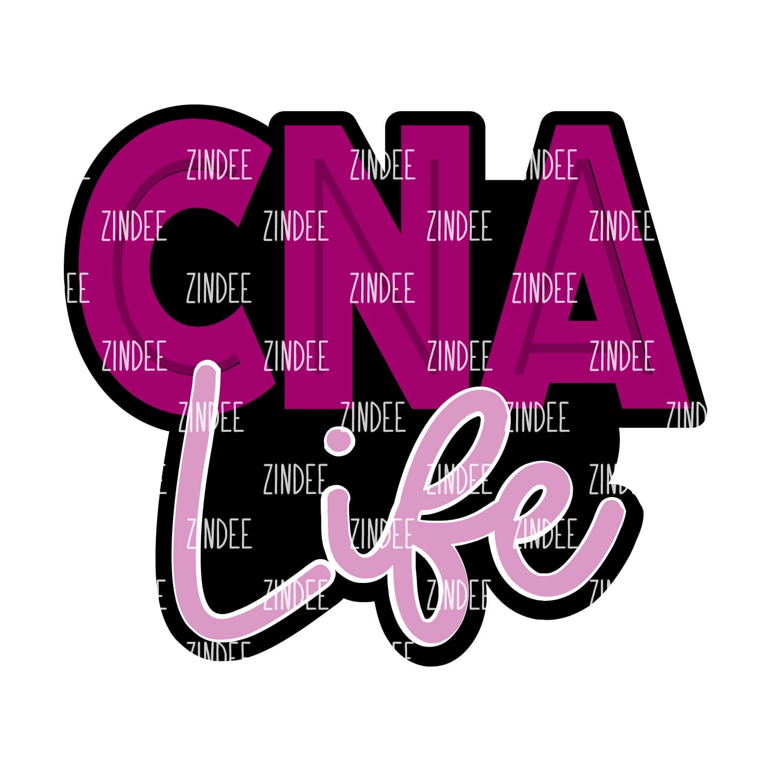 CNA Life – Acrylic Keychain Blank (3") | Optional Sticker or UV DTF