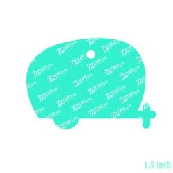 Alternative view of Camper – Mini Acrylic Charm Blank (1.5") | Optional Sticker or UV DTF