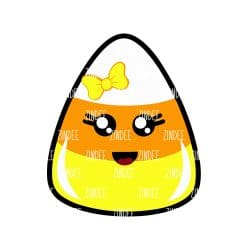 Candy Corn – Acrylic Keychain Blank (2.5") | Optional Sticker or UV DTF