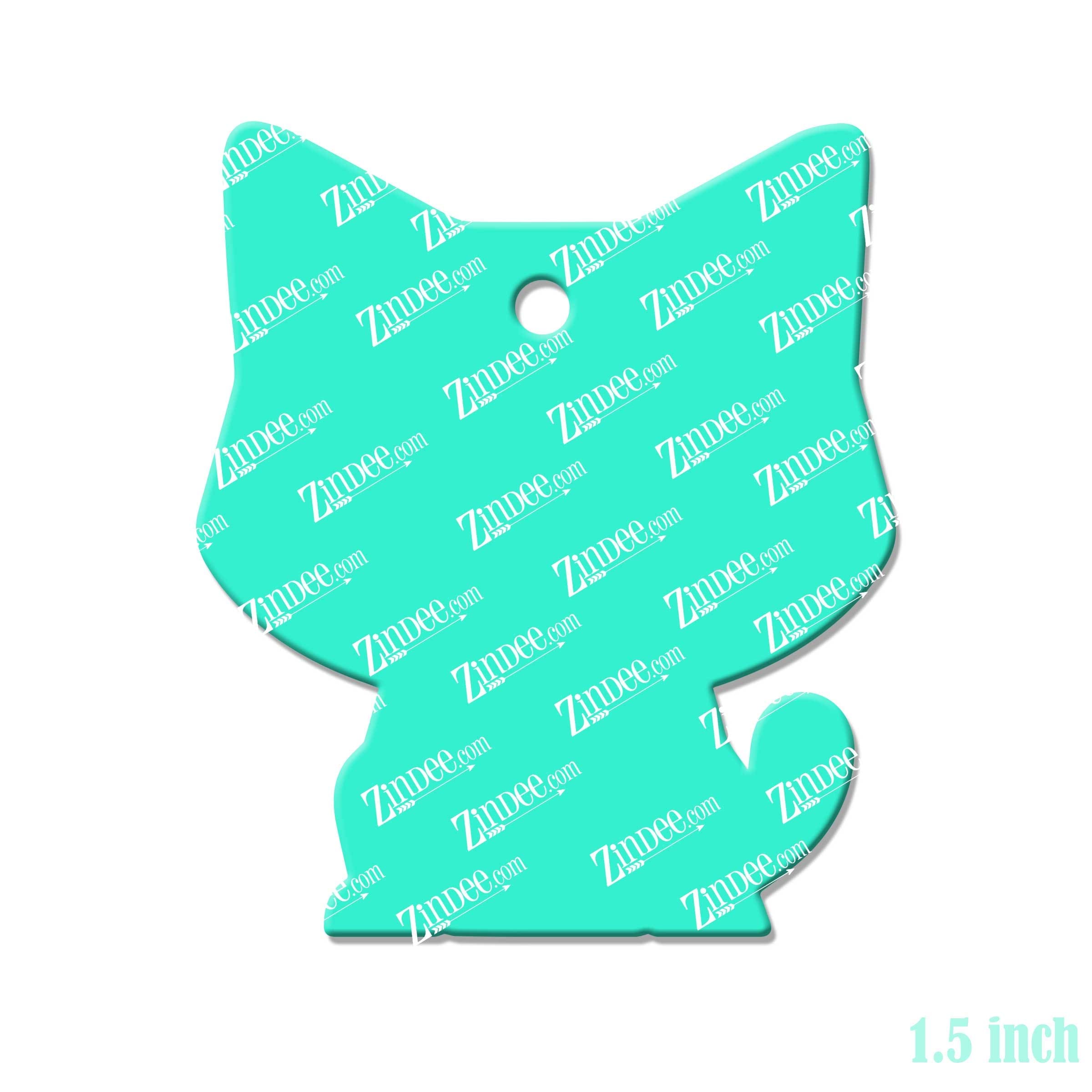 Cat – Mini Acrylic Charm Blank (1.5") | Optional Sticker or UV DTF - Image 2