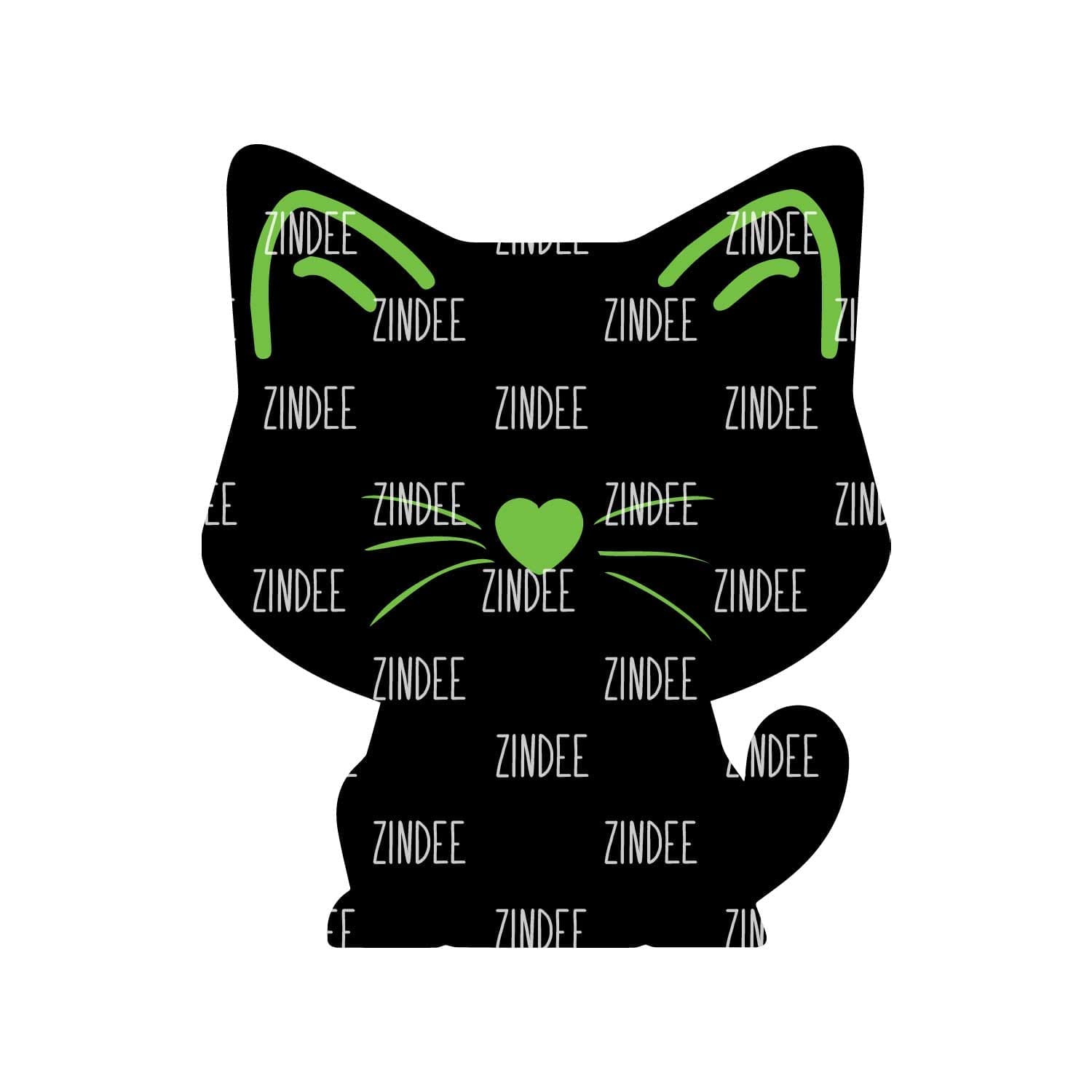 Cat – Mini Acrylic Charm Blank (1.5") | Optional Sticker or UV DTF