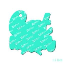 Alternative view of Cat Whiskers Mom – Mini Acrylic Charm Blank (1.5") | Optional Sticker or UV DTF