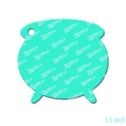 Alternative view of Cauldron – Mini Acrylic Charm Blank (1.5") | Optional Sticker or UV DTF