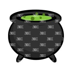 Cauldron – Mini Acrylic Charm Blank (1.5") | Optional Sticker or UV DTF