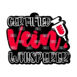 Certified Vein Whisperer – Acrylic Keychain Blank (3") | Optional Sticker or UV DTF