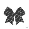 Cheer Bow – Acrylic Keychain Blank (3") | Optional Sticker or UV DTF