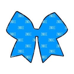 Cheer Bow – Acrylic Badge Reel Blank (2") No Hole | Optional Sticker or UV DTF