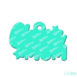 Alternative view of Cheer Mom – Mini Acrylic Charm Blank (1.5") | Optional Sticker or UV DTF