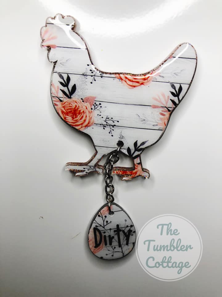 Egg – Mini Acrylic Charm Blank (1.5") | Optional Sticker or UV DTF - Image 3