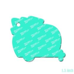 Alternative view of Christmas Camper – Mini Acrylic Charm Blank (1.5") | Optional Sticker or UV DTF