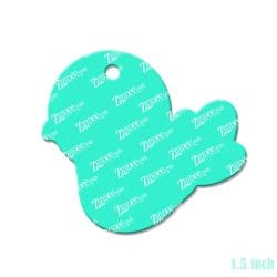 Alternative view of Christmas Cardinal – Mini Acrylic Charm Blank (1.5") | Optional Sticker or UV DTF