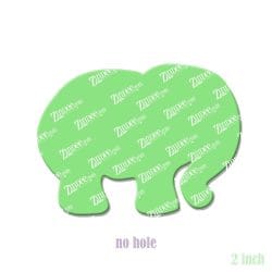 Chubby Elephant – Acrylic Badge Reel Blank (2") No Hole | Optional Sticker or UV DTF - Image 2
