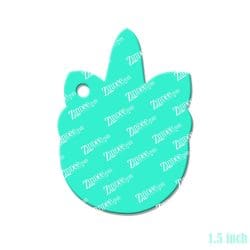 Alternative view of Chubby Unicorn – Mini Acrylic Charm Blank (1.5") | Optional Sticker or UV DTF