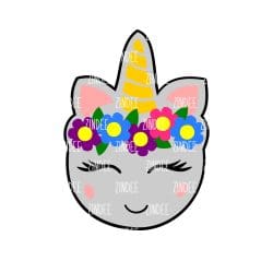 Chubby Unicorn – Mini Acrylic Charm Blank (1.5") | Optional Sticker or UV DTF