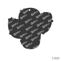 Alternative view of Chunky Cactus – Acrylic Keychain Blank (3") | Optional Sticker or UV DTF