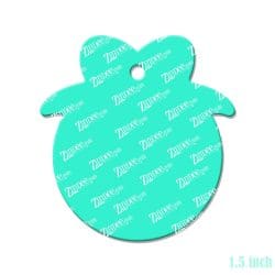 Alternative view of Circle with Bow – Mini Acrylic Charm Blank (1.5") | Optional Sticker or UV DTF