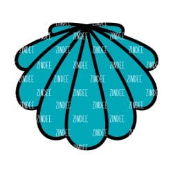 Clam – Mini Acrylic Charm Blank (1.5") | Optional Sticker or UV DTF