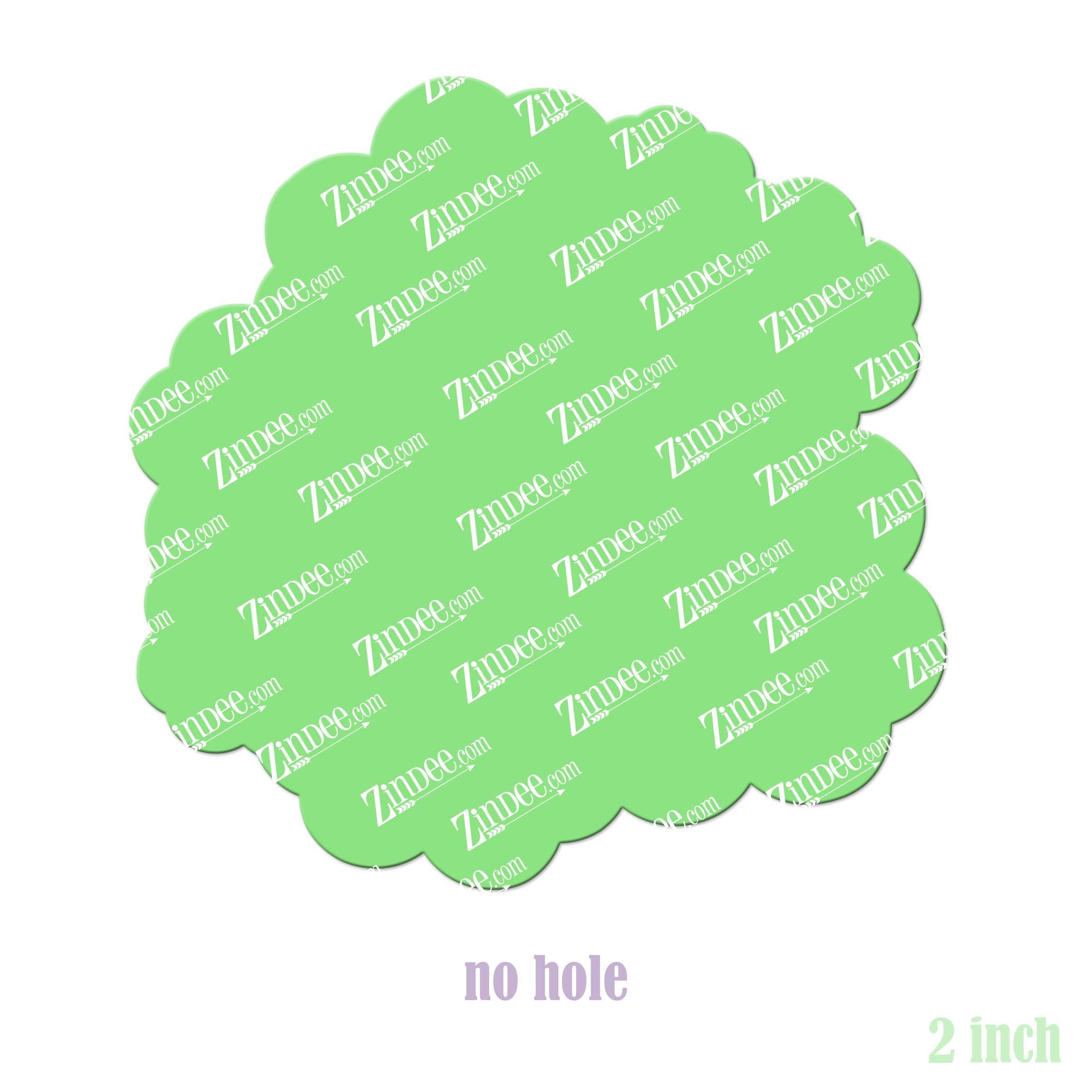 Clover Patch – Acrylic Badge Reel Blank (2") No Hole | Optional Sticker or UV DTF - Image 2