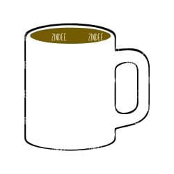 Coffee Mug – Mini Acrylic Charm Blank (1.5") | Optional Sticker or UV DTF