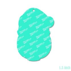 Alternative view of Coffee Santa (Dark Skin) – Mini Acrylic Charm Blank (1.5") | Optional Sticker or UV DTF