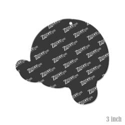 Alternative view of Coiled Snake – Acrylic Keychain Blank (3") | Optional Sticker or UV DTF
