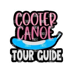 Cooter Canoe Tour Guide – Acrylic Keychain Blank (3") | Optional Sticker or UV DTF