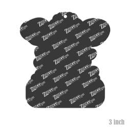 Alternative view of Cow Head with Name – Acrylic Keychain Blank (3") | Optional Sticker or UV DTF
