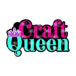 Craft Queen – Acrylic Keychain Blank (2.5") | Optional Sticker or UV DTF