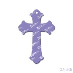 Alternative view of Cross – Acrylic Keychain Blank (2.5") | Optional Sticker or UV DTF