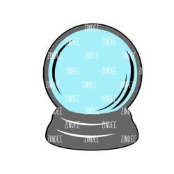 Crystal Ball/Snow Globe – Acrylic Keychain Blank (2.5") | Optional Sticker or UV DTF