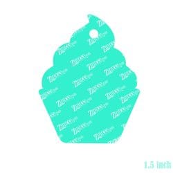 Alternative view of Cupcake – Mini Acrylic Charm Blank (1.5") | Optional Sticker or UV DTF
