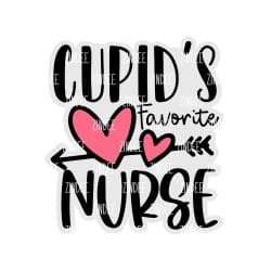 Cupid's Favorite Nurse – Acrylic Keychain Blank (3") | Optional Sticker or UV DTF