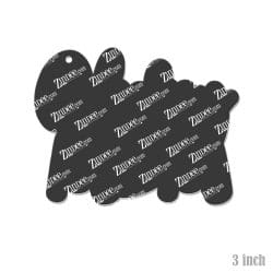 Alternative view of Cursive Hockey Mom – Acrylic Keychain Blank (3") | Optional Sticker or UV DTF