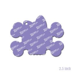 Alternative view of Cute Skull Crossbones – Acrylic Keychain Blank (2.5") | Optional Sticker or UV DTF
