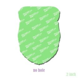Alternative view of Dad Beard – Acrylic Badge Reel Blank (2") No Hole | Optional Sticker or UV DTF