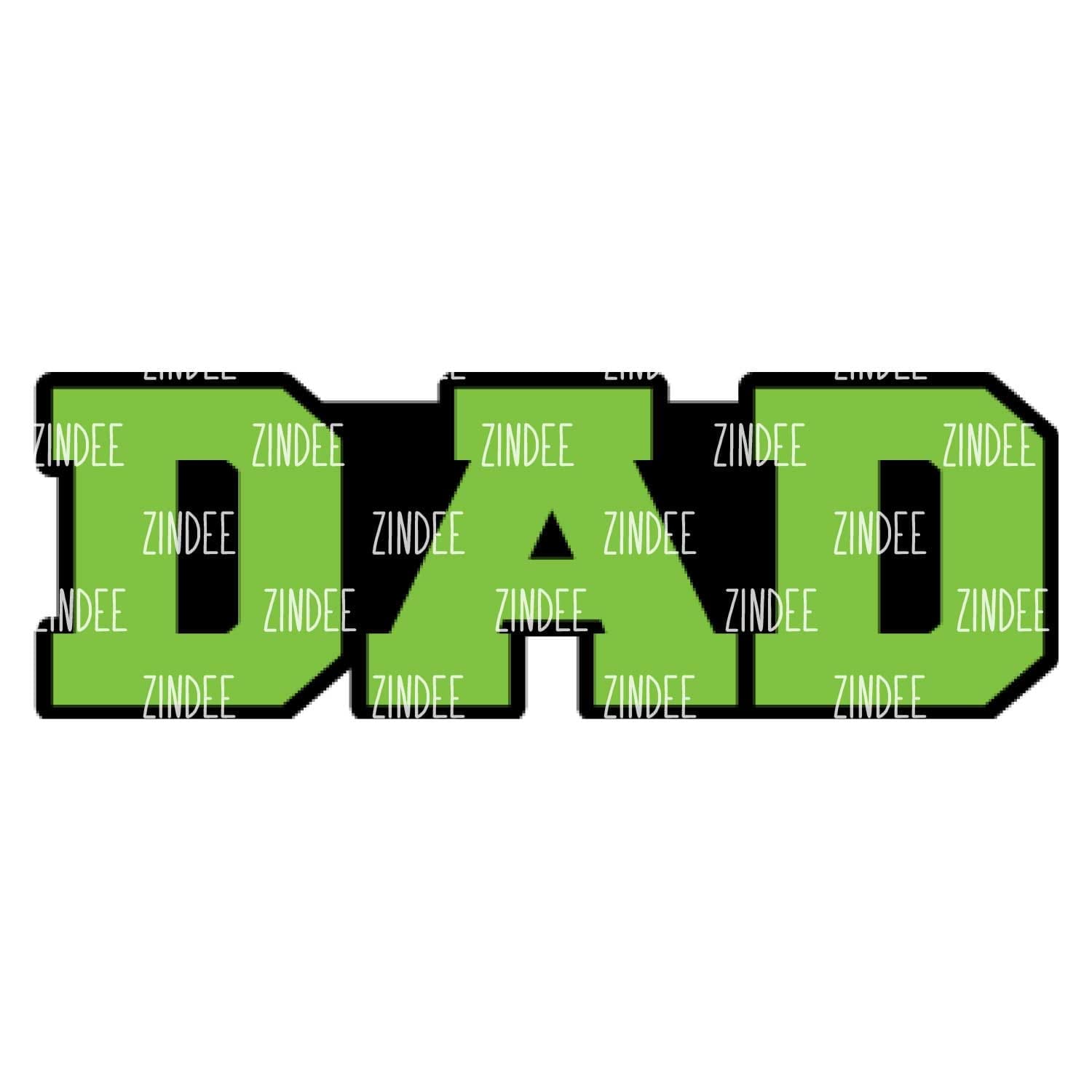 Dad (word) – Acrylic Keychain Blank (3") | Optional Sticker or UV DTF
