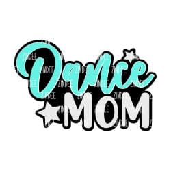 Dance Mom – Mini Acrylic Charm Blank (1.5") | Optional Sticker or UV DTF